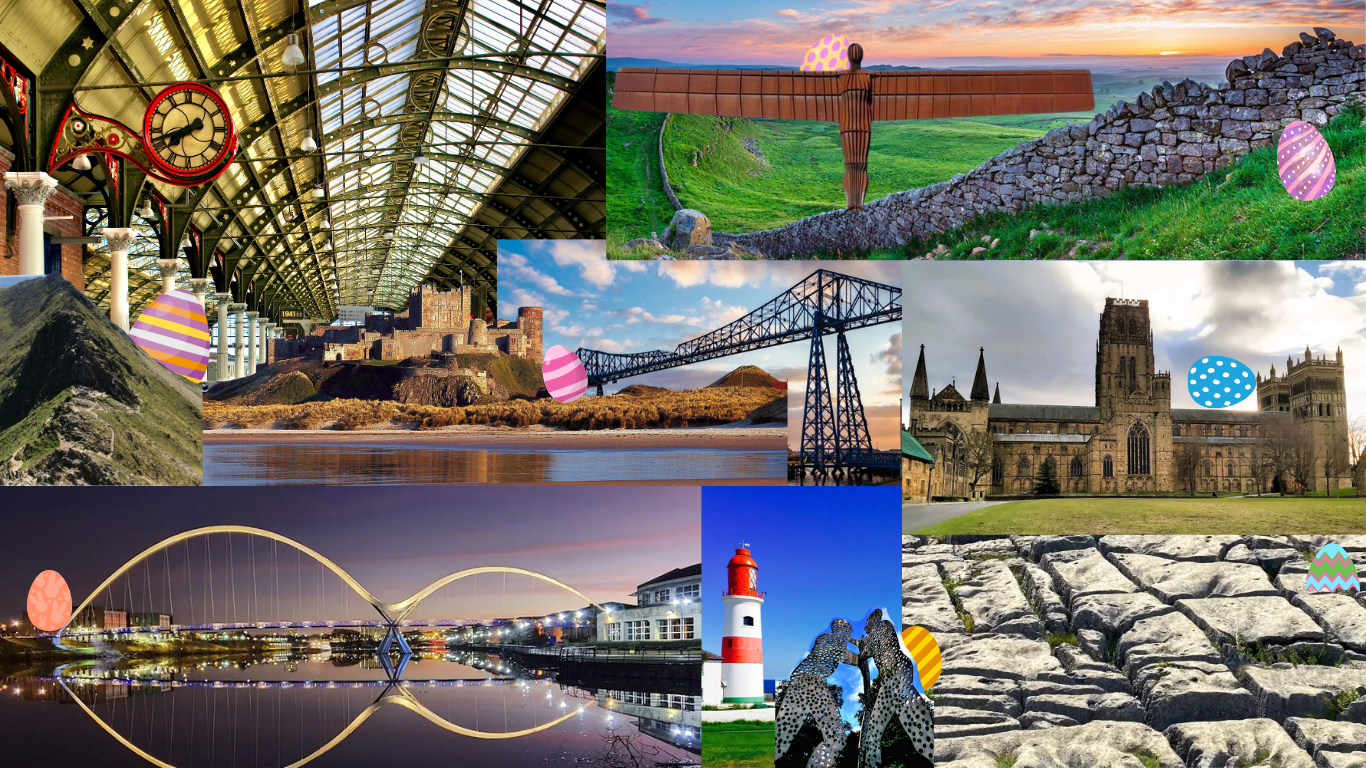 Iconic landmarks from the northeast with hidden easter eggs